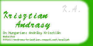krisztian andrasy business card